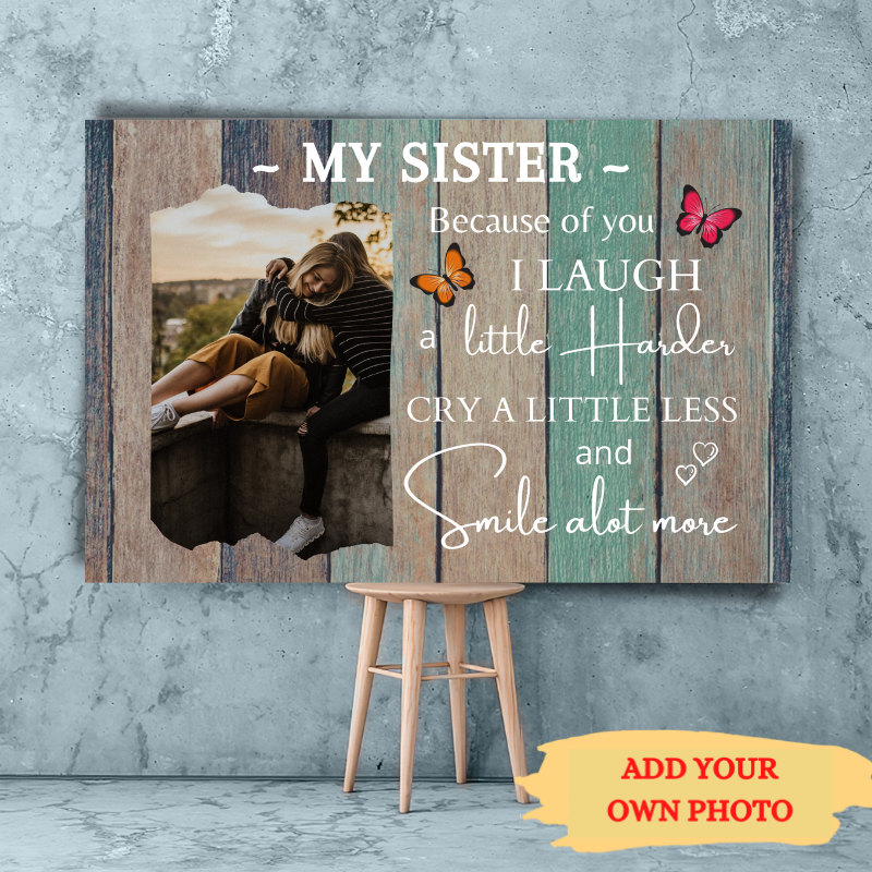 Personalised canvas, sister Canvas,Photo Canvas Print,Gifts for Sisters,Gift Ideas For Sisters,Birthday Gift for sister,gifts for sister in law,presents for sisters,big sister gifts,unique gifts for sister,christmas gifts for sister,gifts for brothers from sisters,unique birthday gifts for sister,birthday gift ideas for sister, best gift for sister birthday