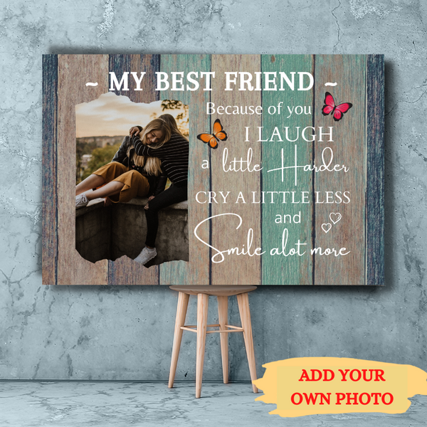 Personalised BEST FRIEND Canvas -  Meaningful Friendship Gifts