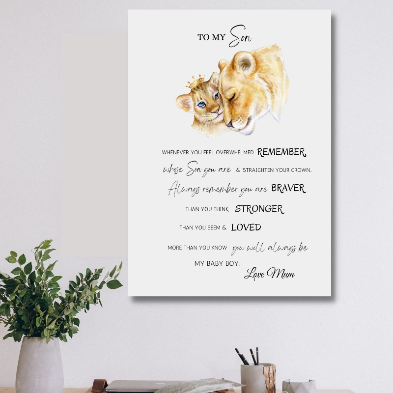 mother son quote, son quote, mother and son quotes, my son quotes, my son is my strength quotes, son canvas, gift for son, to my son