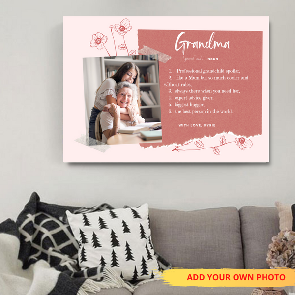 Personalized Christmas Gifts For New Grandparents, Grandchildren Photo  Canvas, Baby Announcement, Gift For Great Grandma Grandpa, Nanny Gift -  Stunning Gift Store