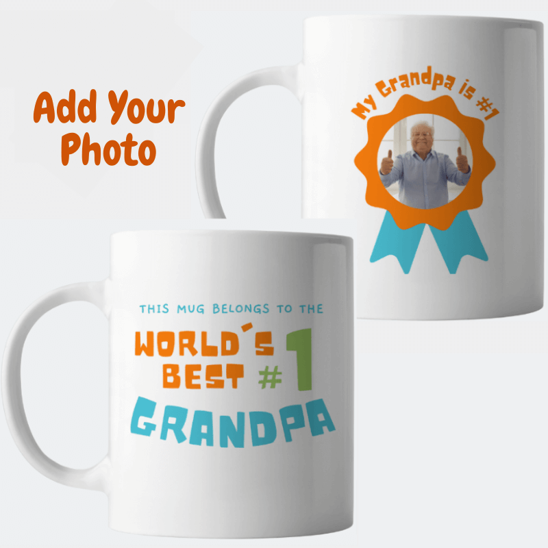 personalised coffee mugs, custom mugs, Grandparents Mugs, Mug Ideas For Grandparents, photo mugs nz, Grandad Mug